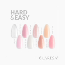 CLARESA STAVEBNÝ GÉL NA NECHTY HARD&EASY GLAM PINK 45g