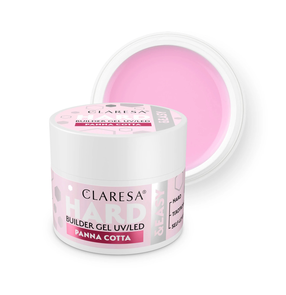 CLARESA STAVEBNÝ GÉL NA NECHTY HARD&EASY PANNA COTTA 12g