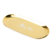 Kovová tácka na náradie Molly Nails v zlatej farbe