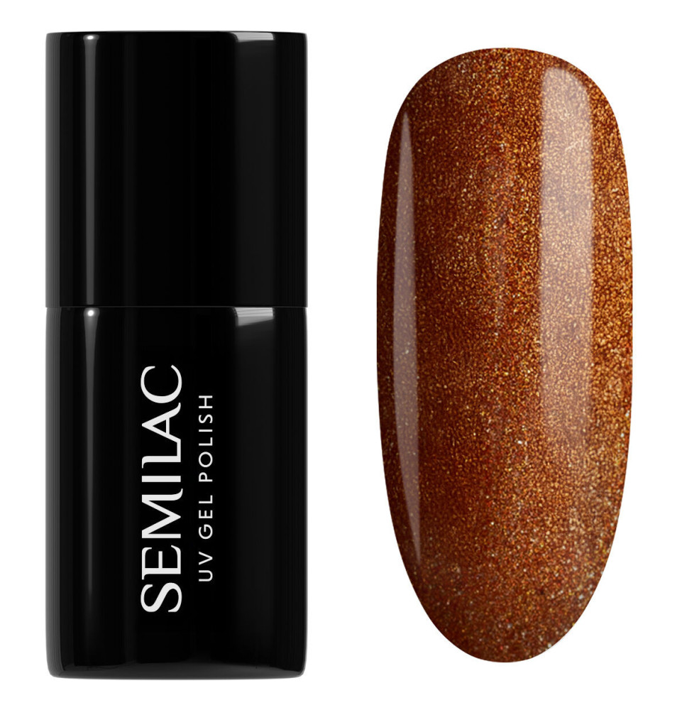 Semilac - gél lak 944 Glazed Cinnamon 7 ml