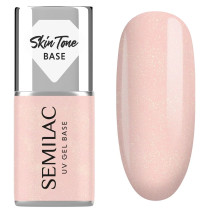 Semilac - Cover Báza Glitter Peach 7 ml