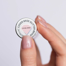 Semilac - Cover Báza Glitter Beige 7 ml