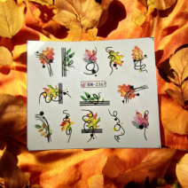 Vodonálepky na nechty jeseň BN-2367