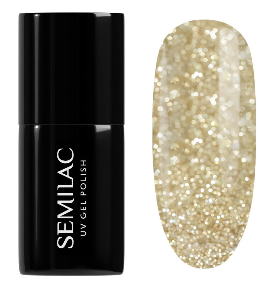Semilac - gél lak Platinum Light Gold 260 7ml