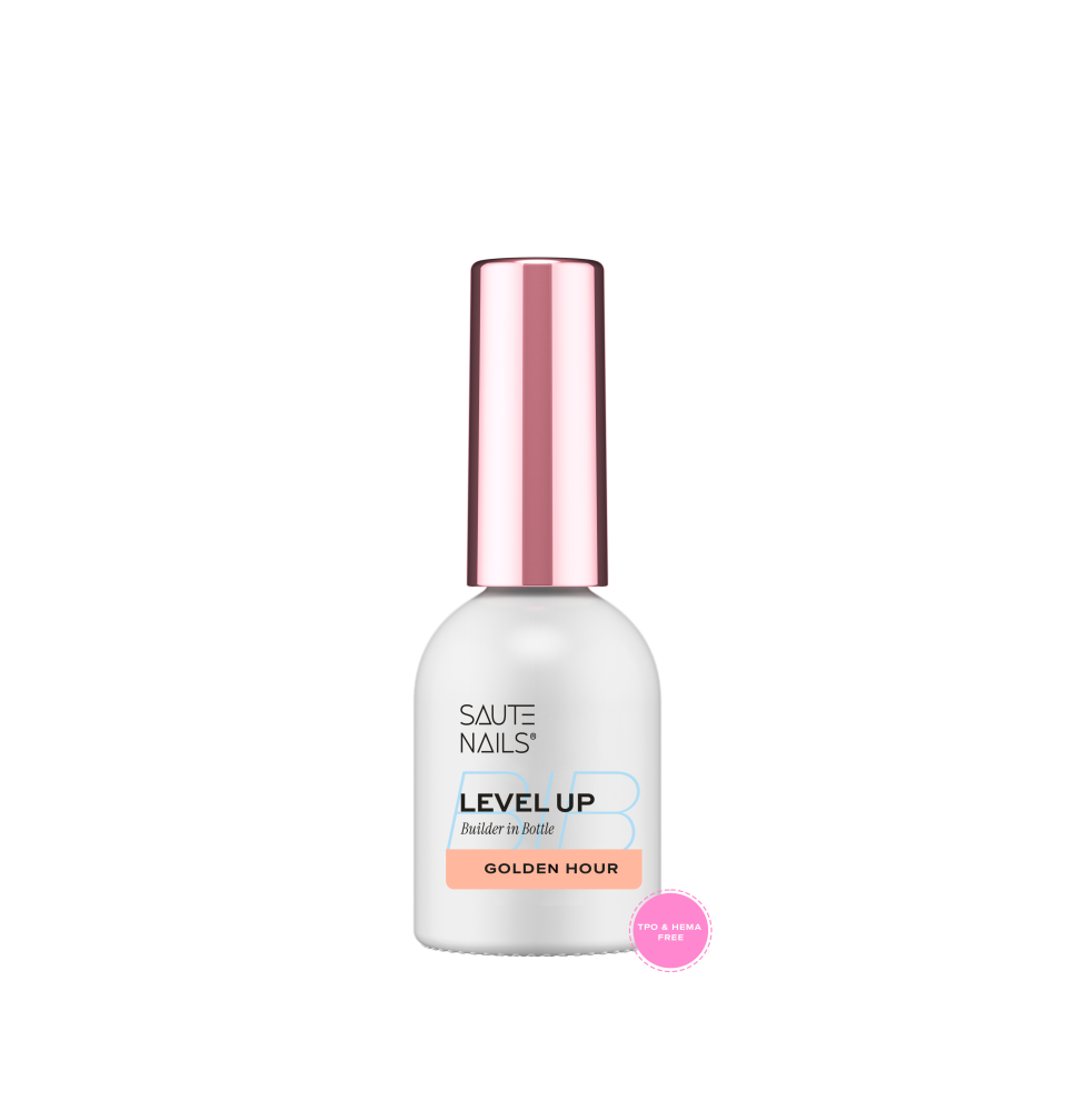 Saute Nails stavebný gél na nechty Level Up Golden Hour vo fľaštičke 8ml