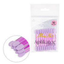Aplikátor Molly Nails na prášky obojstranný fialový 10ks