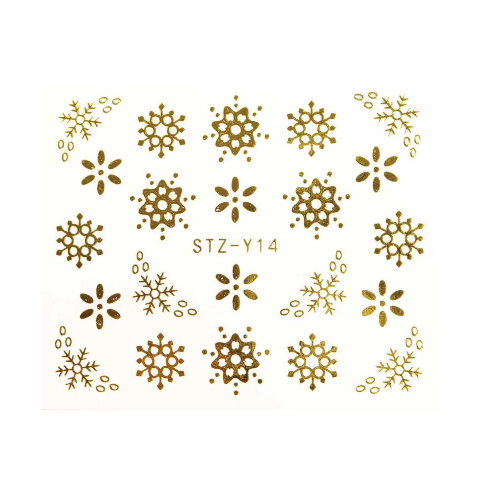 Vodonálepka na nechty STZ-Y14 zlatá