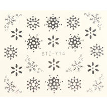 Vodonálepka na nechty STZ-Y14 strieborná