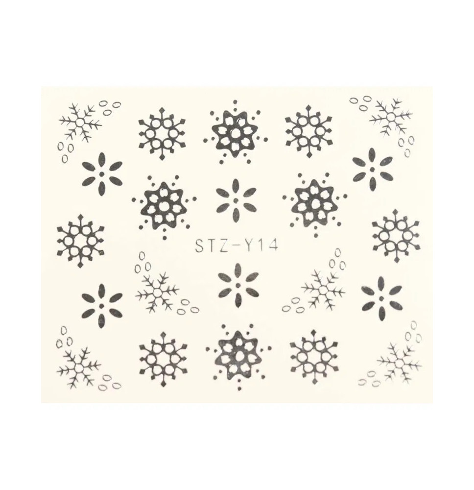 Vodonálepka na nechty STZ-Y14 strieborná