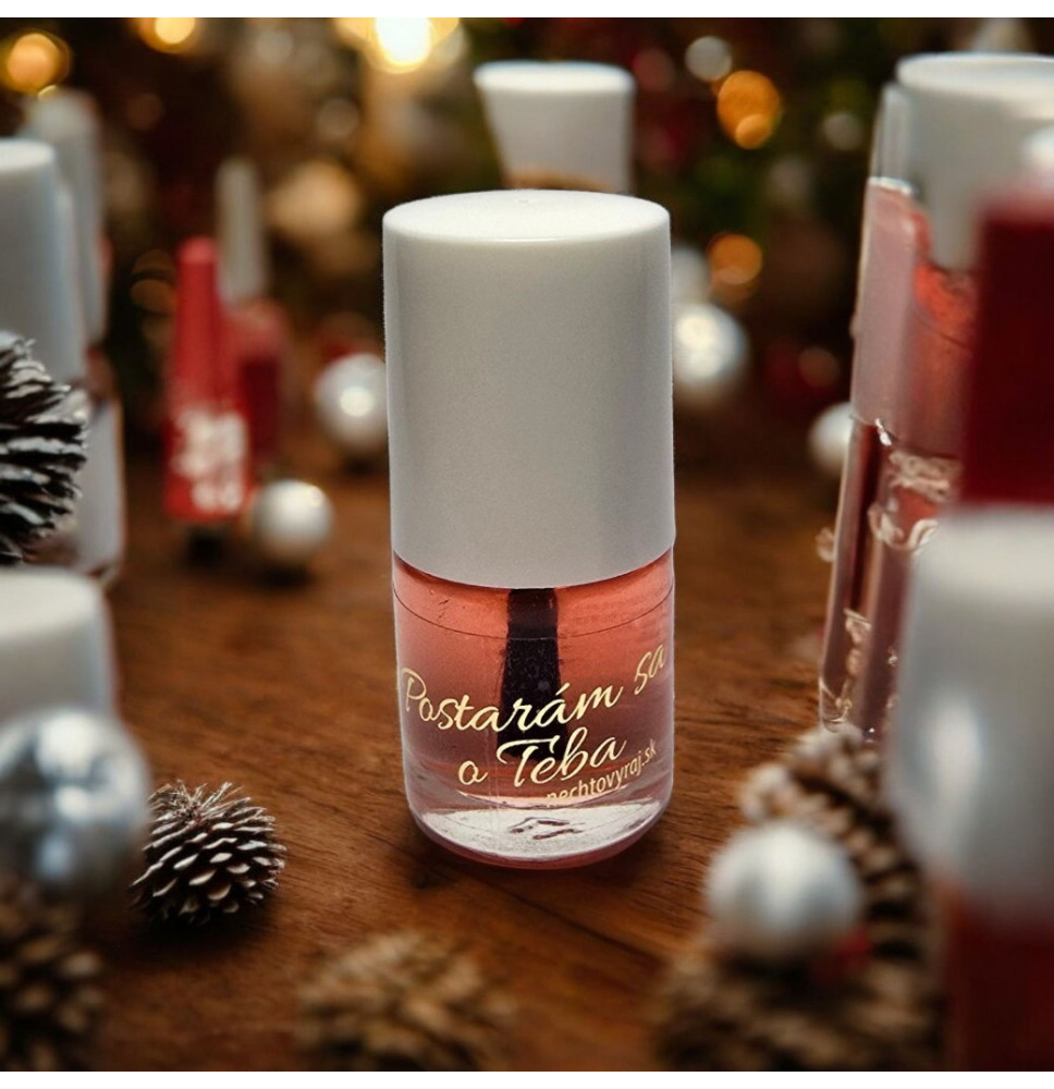 Vianočný výživný olejček na nechty s vôňou pomaranč 5 ml – Postarám sa o Teba