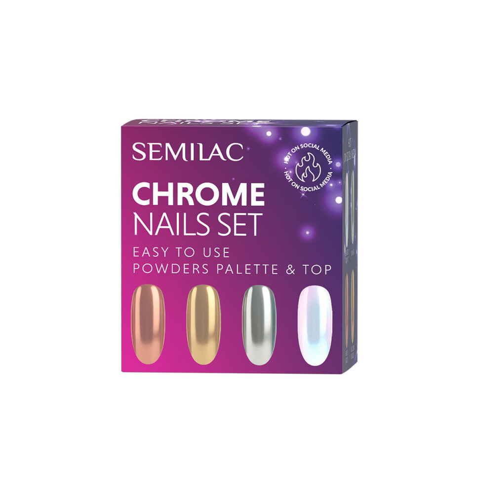 Sada chrómových klincov Semilac sada
