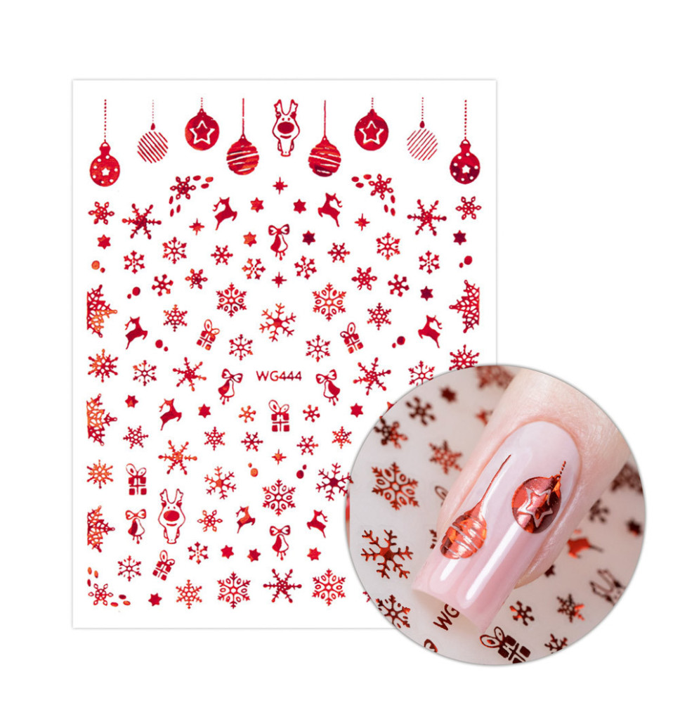 Molly Nails samolepiace vianočné nálepky na nechty WG444