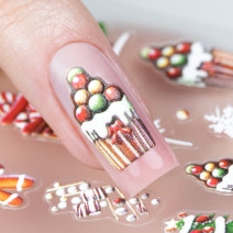 Molly Nails samolepiace vianočné nálepky na nechty SW0-42