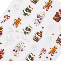 Molly Nails samolepiace vianočné nálepky na nechty SW0-42