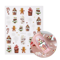 Molly Nails samolepiace vianočné nálepky na nechty SW0-42