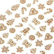 Molly Nails samolepiace vianočné nálepky na nechty SWA58