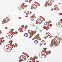 Molly Nails samolepiace vianočné nálepky na nechty QJK-5D146