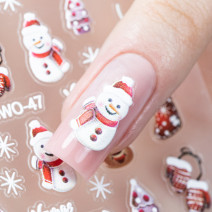 Molly Nails samolepiace vianočné nálepky na nechty SW0-47