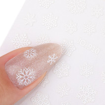Samolepiace 5D nálepky na nechty JO-910 s vločkami
