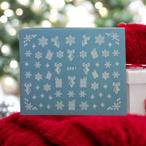 Vianočná vodonálepka vločky D267