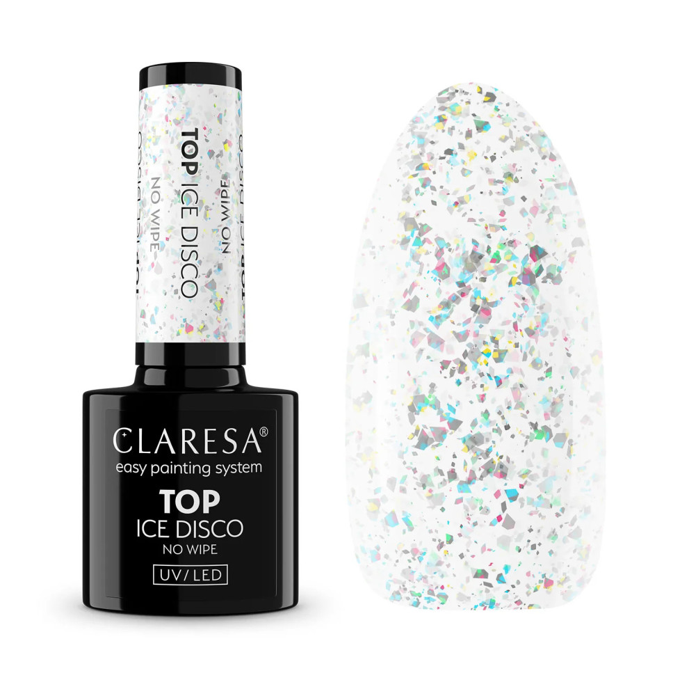 Gél lak CLARESA Ice Disco Top 5ml