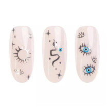 NeoNail Nálepka na nechty Boho Silver