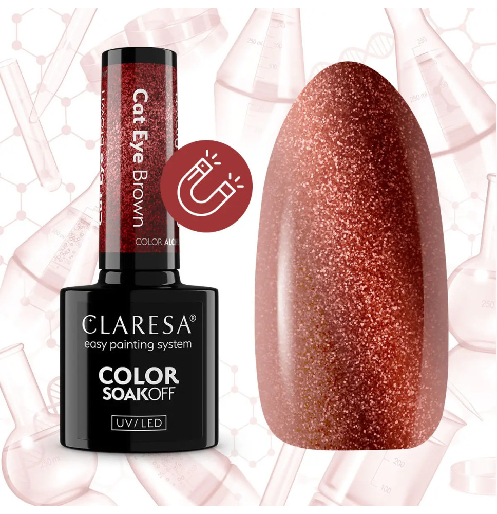 Gélový lak CLARESA Alchemy Cat Eye Brown 5ml