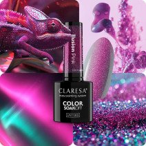 Gél lak CLARESA Alchemy Ilusion Pink 5ml