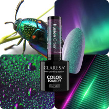 Gél lak CLARESA Alchemy Ilusion Green 5ml