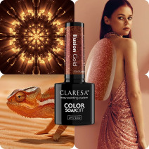 Gél lak CLARESA Alchemy Ilusion Gold 5ml
