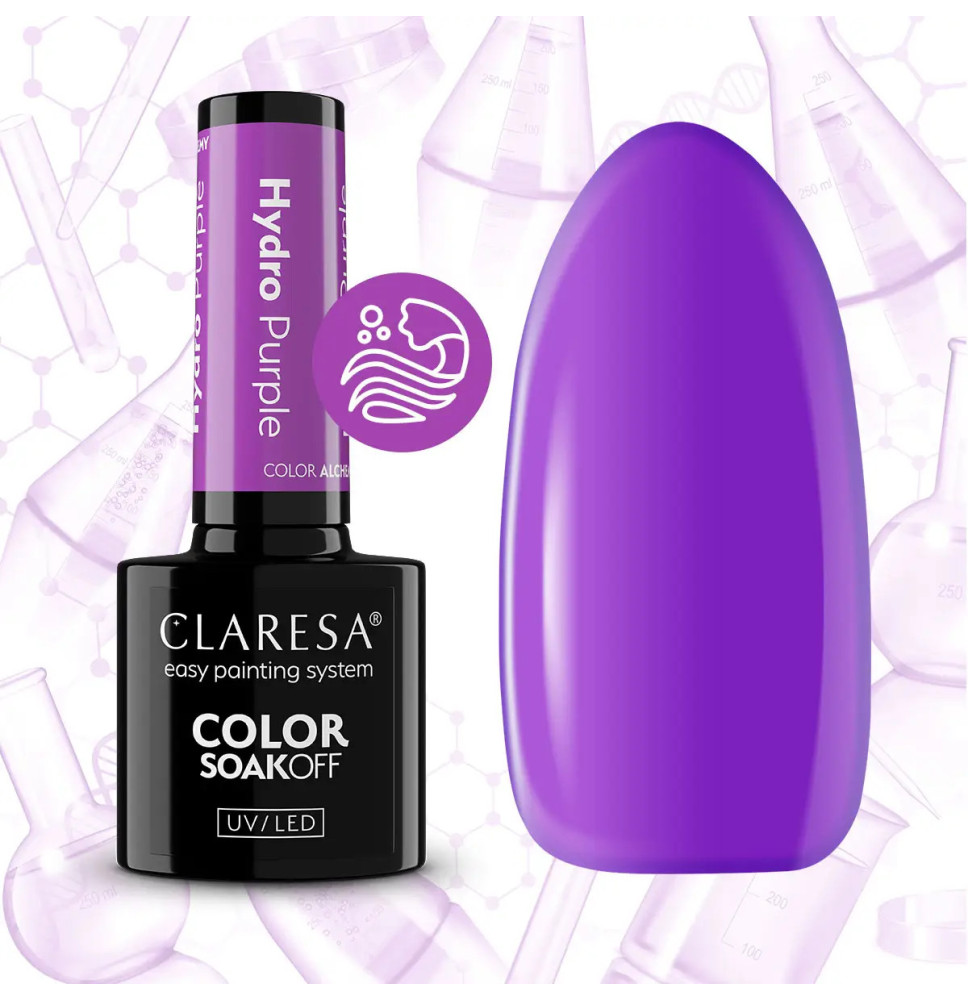 Gél lak CLARESA Alchemy Hydro Purple 5ml