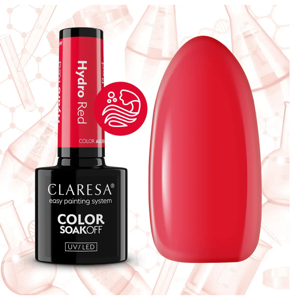 Gél lak CLARESA Alchemy Hydro Red 5ml