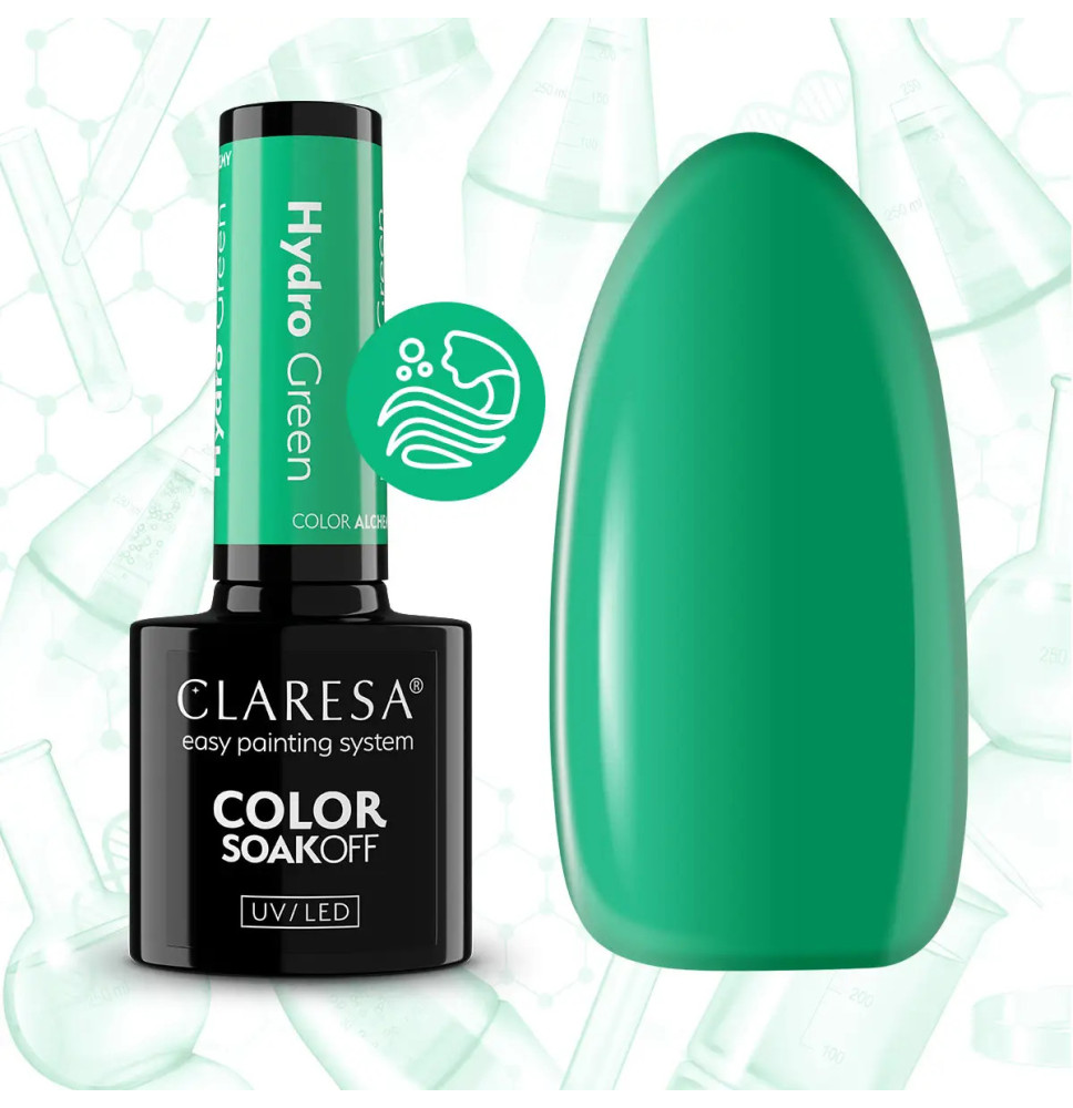 Gél lak CLARESA Alchemy Hydro Green 5ml