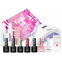 CLARESA sada na nechty s lampou - Gift of Beauty