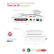 Vstavaná odsávačka prachu Taifun III GreenTech 300 m3/h