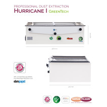 Vstavaná odsávačka prachu Hurricane GreenTech 320 m3/h
