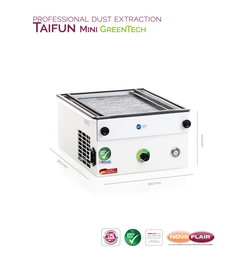 Vstavaná odsávačka prachu Taifun Mini GreenTech 320 m3/h