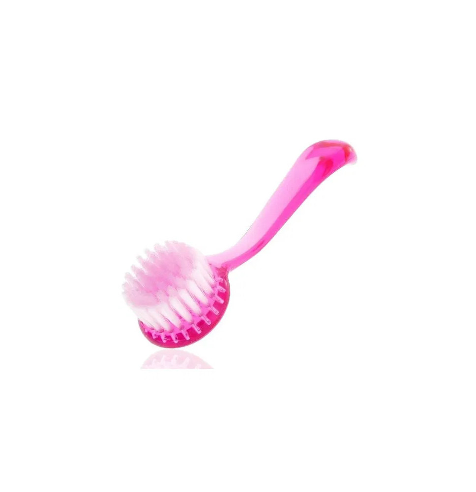 Kefka okrúhla s rúčkou na oprašovanie ružová