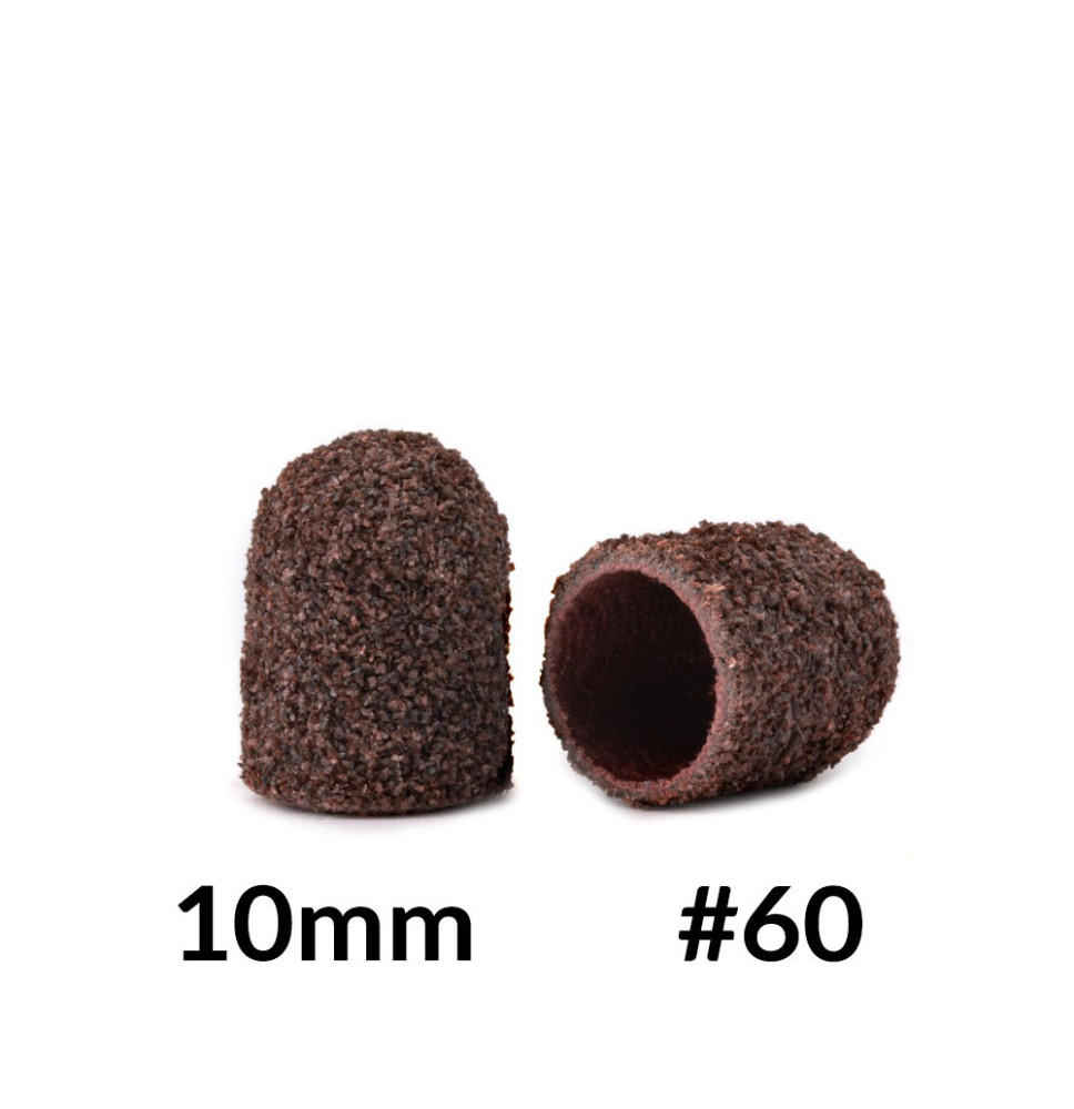 Brúsne klobúčiky na pedikúru AlleMed 10ks 10mm zrnitosť 60