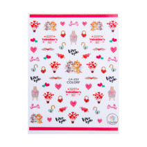Nálepky na nechty srdiečka CA-233