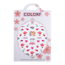 Nálepky na nechty srdiečka CA-233