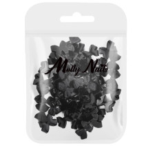 3D mašličky na nechty Molly Nails – čierne 100 ks