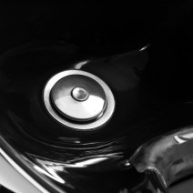 Gabbiano Vitoria kadernícka umývacia jednotka čierna