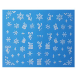 Vianočná vodonálepka vločky D267