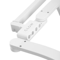 Žiariaca manikúrna lampa L05 ohnutá na stôl, biela