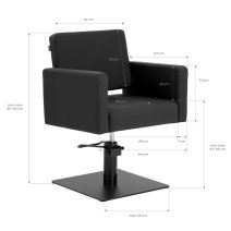 Kadernícke kreslo Gabbiano Vitoria čierne