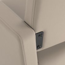 Kadernícke kreslo Gabbiano Vitoria sivo-béžové