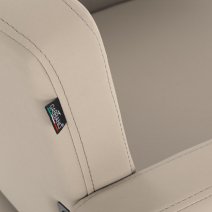 Kadernícke kreslo Gabbiano Vitoria sivo-béžové