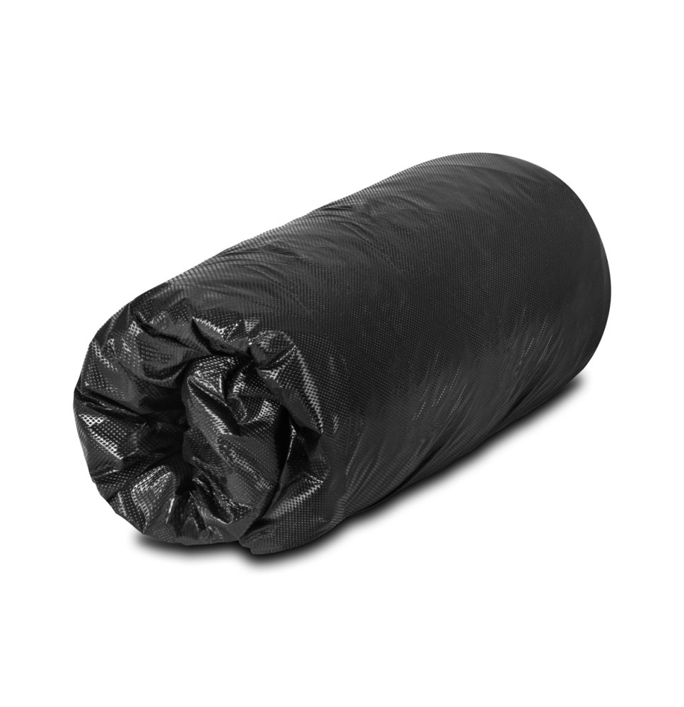 Jednorazová plastová plachta s gumičkou čierna