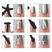 Gél lak Molly Lac Cat Eye Foxy Eyes 552 Purple Light 10 g – magnetický Cat Eye efekt